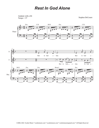 Rest In God Alone (Duet for Soprano and Tenor solo)