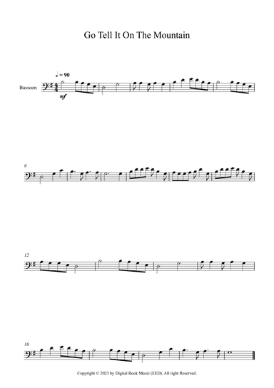 Go Tell It On The Mountain (Bassoon)