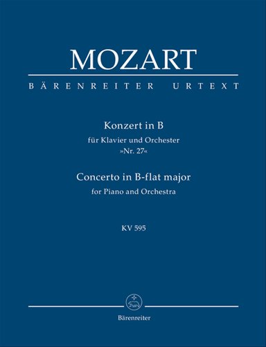 Concerto for Piano and Orchestra, No. 27 B flat major, KV 595
