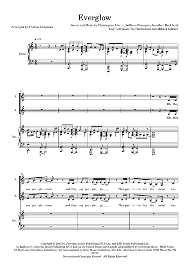 Everglow (arr. Thomas Chapman)