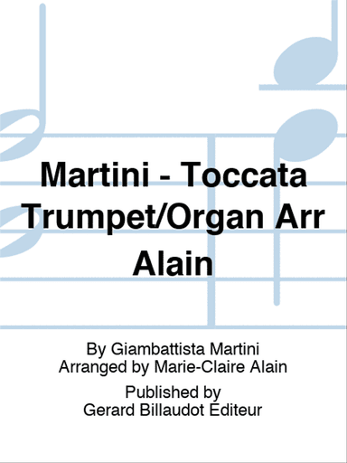 Martini - Toccata Trumpet/Organ Arr Alain