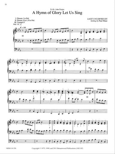 A Hymn of Glory Let Us Sing (Downloadable)