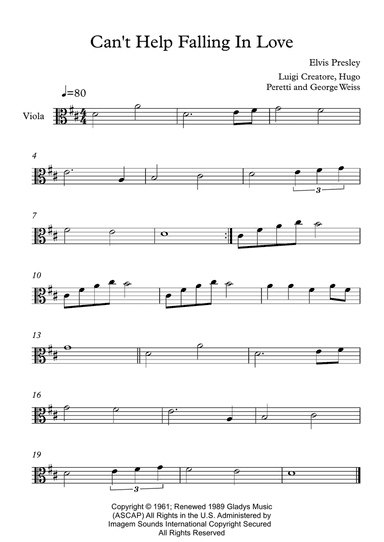 Can't Help Falling In Love