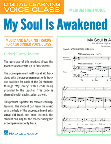 My Soul Is Awakened (Medium High Voice) (includes Audio)