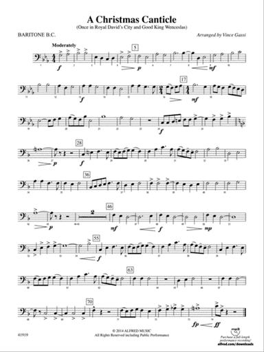A Christmas Canticle: Baritone B.C.