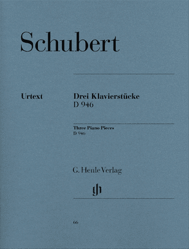 3 Piano pieces - Impromptus - D 946 from the estate (revised edition)