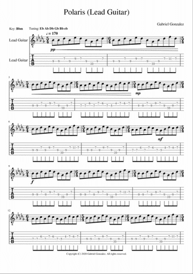 Gabriel Gonzalez - Polaris (Lead Guitar)