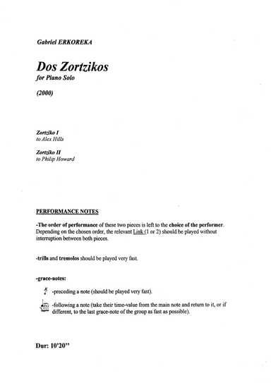 Dos Zortzikos