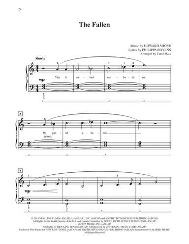 The Fallen (from The Hobbit: The Battle of the Five Armies) (arr. Carol Matz)