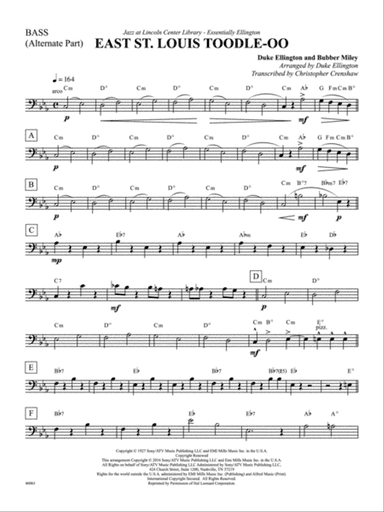 East St. Louis Toodle-oo: String Bass