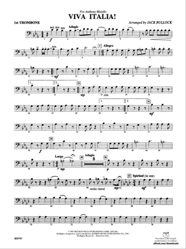 Viva Italia!: 1st Trombone