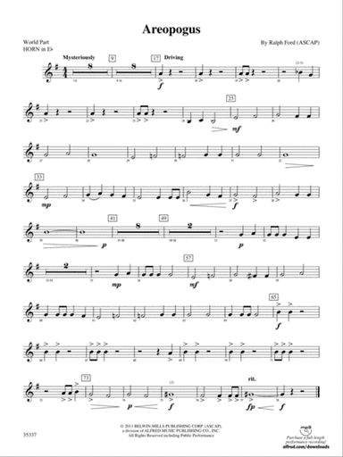 Areopogus: (wp) 1st Horn in E-flat