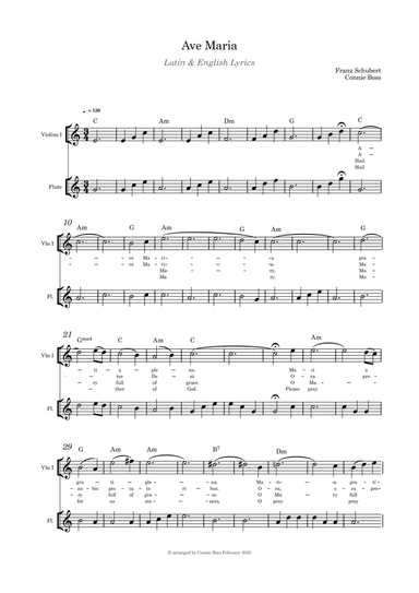 Ave Maria - Flute and Violin duet