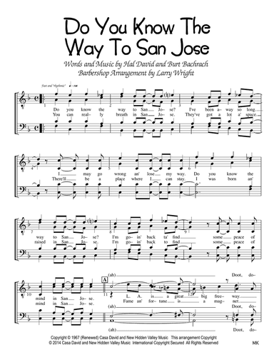 Do You Know The Way To San Jose