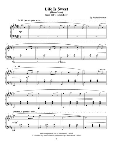 Life Is Sweet - Piano Suite