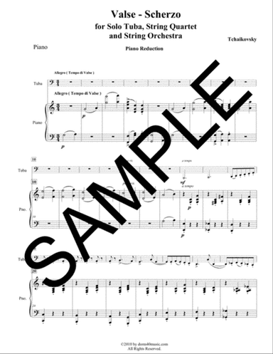 Valse-Scherzo for Tuba Soloist and Piano