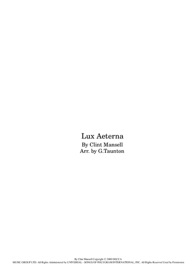Lux Aeterna
