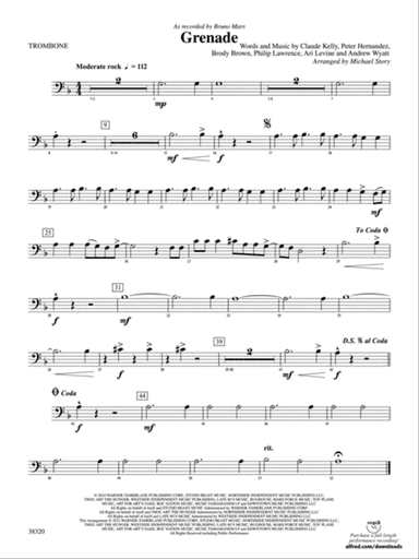 Grenade: 1st Trombone