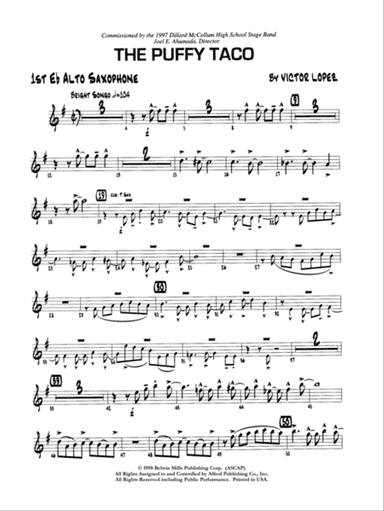 Puffy Taco: E-flat Alto Saxophone