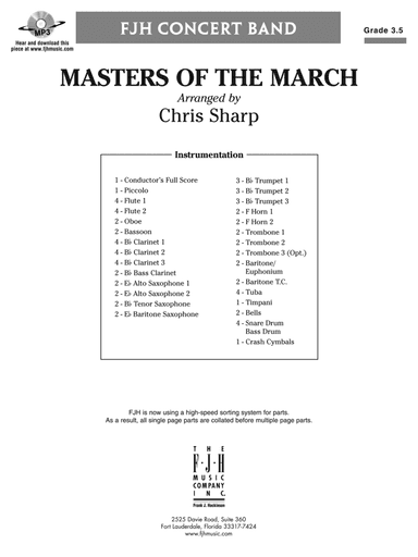 Master of the March: Score