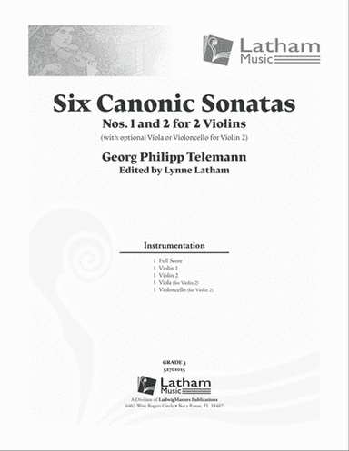 Six Canonic Sonatas: Sonatas No. 1 & 2 for String Duo