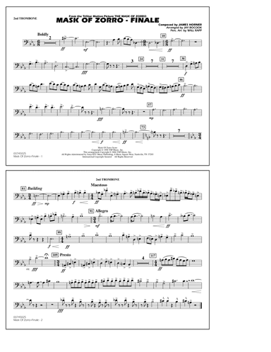 The Mask of Zorro - Finale (arr. Jay Bocook) - 2nd Trombone