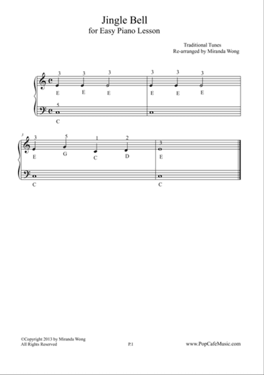 5 Lovely Children Piano Tunes - Very Easy Version