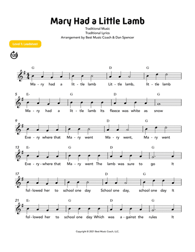 Mary Had a Little Lamb