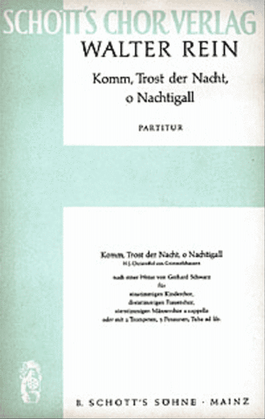 Komm, Trost der Nacht, o Nachtigall