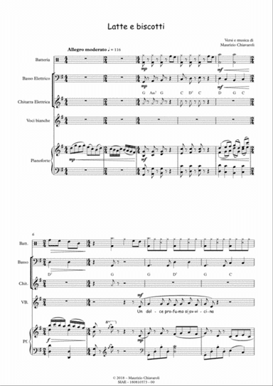 Latte e biscotti (Band version)
