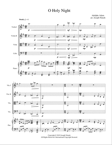 O Holy Night - Score