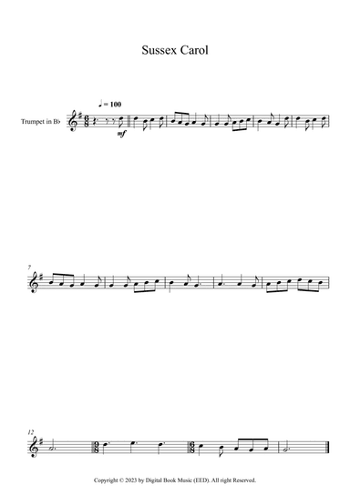 Sussex Carol (Trumpet)