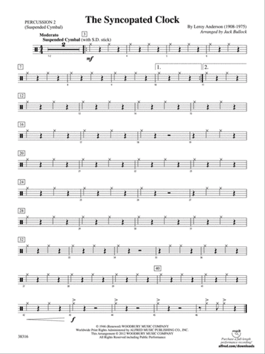 The Syncopated Clock: 2nd Percussion