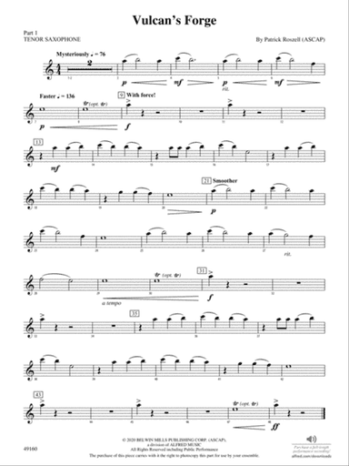 Vulcan's Forge: Part 1 - Tenor Saxophone