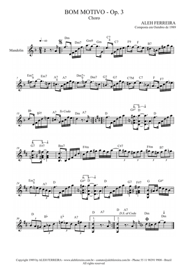 Bom Motivo, Op. 3