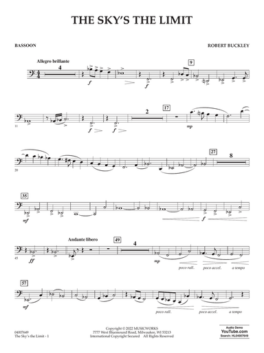 The Sky's the Limit - Bassoon
