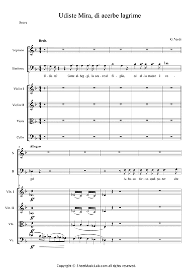 Udiste? Mira, Di Acerbe Lagrime (from Il Trovatore)