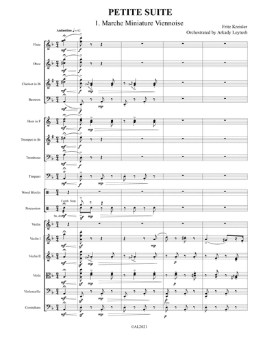 Fritz Kreisler - Petite Suite, "Marche Miniature Viennoise", "Syncopation", "Tambourin chinois", Orc