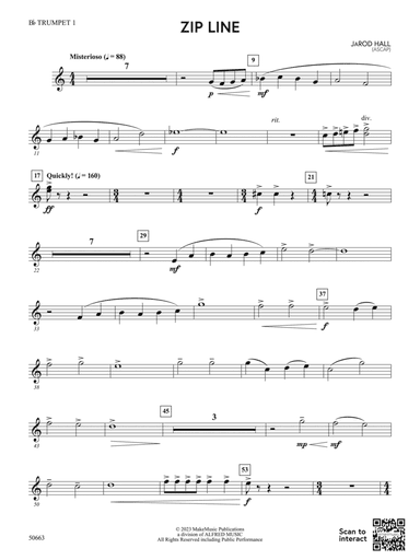 Zip Line: 1st B-flat Trumpet
