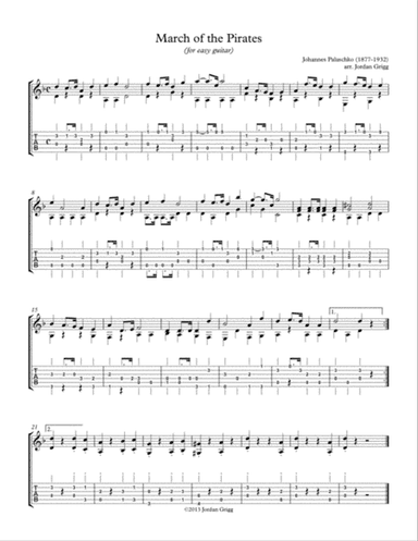 March of the Pirates (for easy guitar)