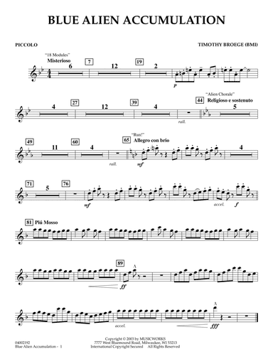 Blue Alien Accumulation - Piccolo