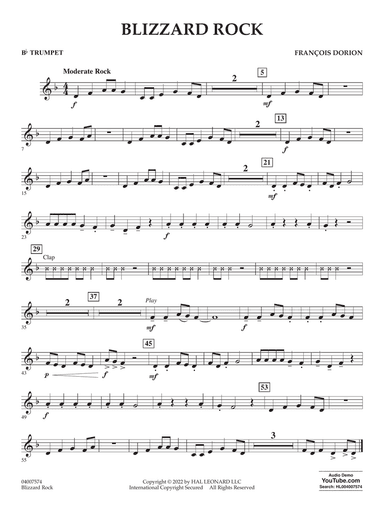Blizzard Rock - Bb Trumpet
