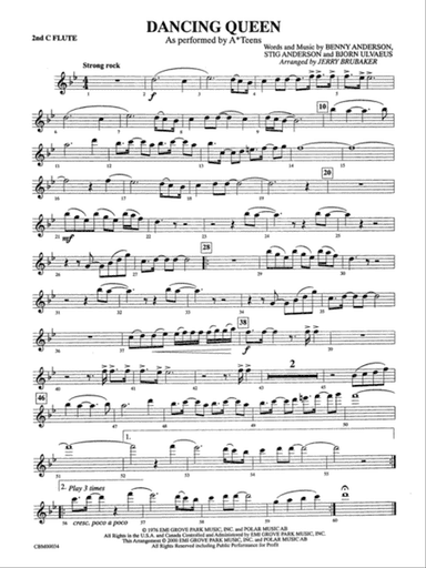 Dancing Queen: 2nd Flute