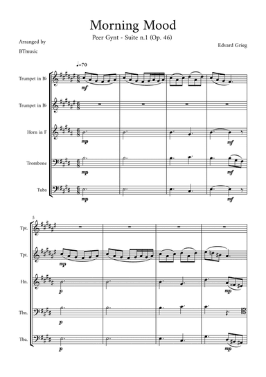 Morning Mood (Peer Gynt Suite N.1, Op 46)