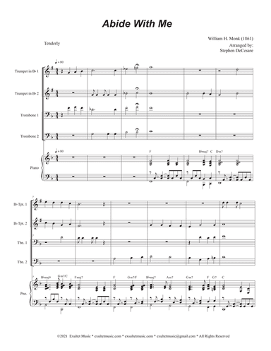 Abide With Me (Brass Quartet and Piano - Alternate Version)
