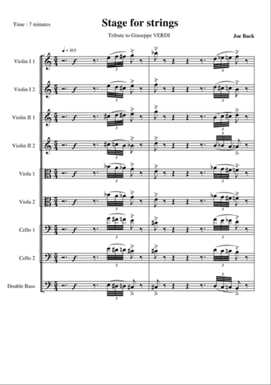 Stage for strings orchestra