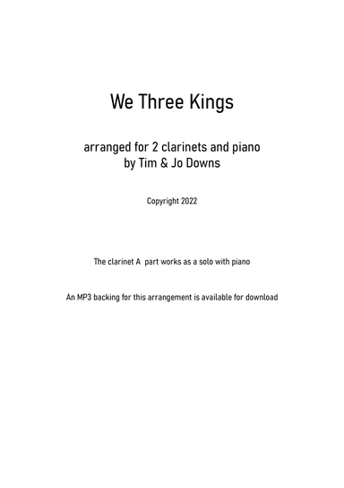 We Three Kings