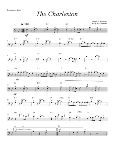 The Charleston (Trombone Solo)