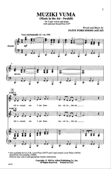 Muziki Vuma (Music in the Air - Swahili)