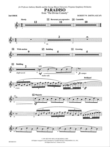 Paradiso (from The Divine Comedy): 2nd Oboe
